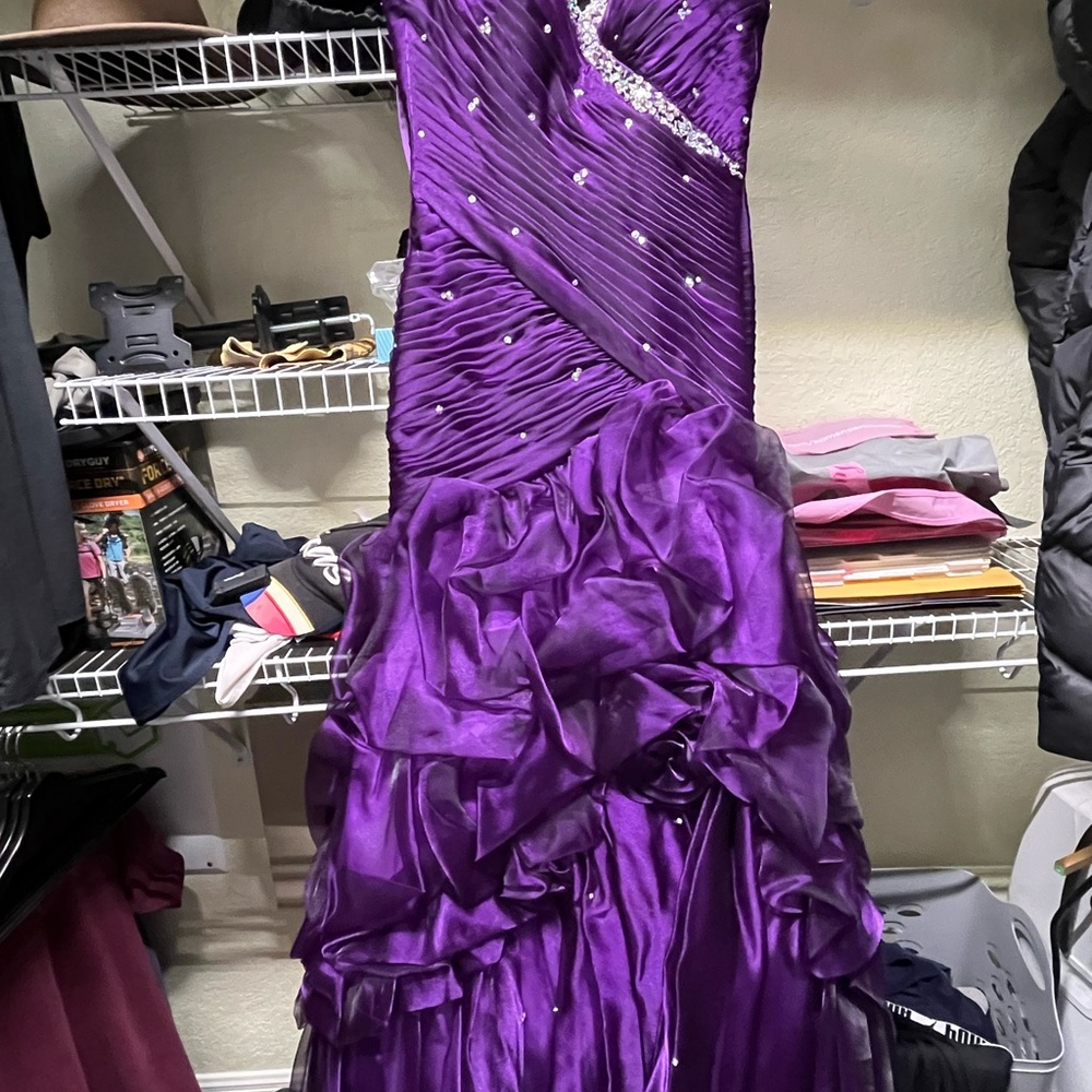 Purple Evening Prom Pageant Dress